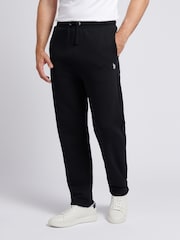 U.S. Polo Assn. Black Mens Double Horsemen Straight Leg Joggers - Image 1 of 9