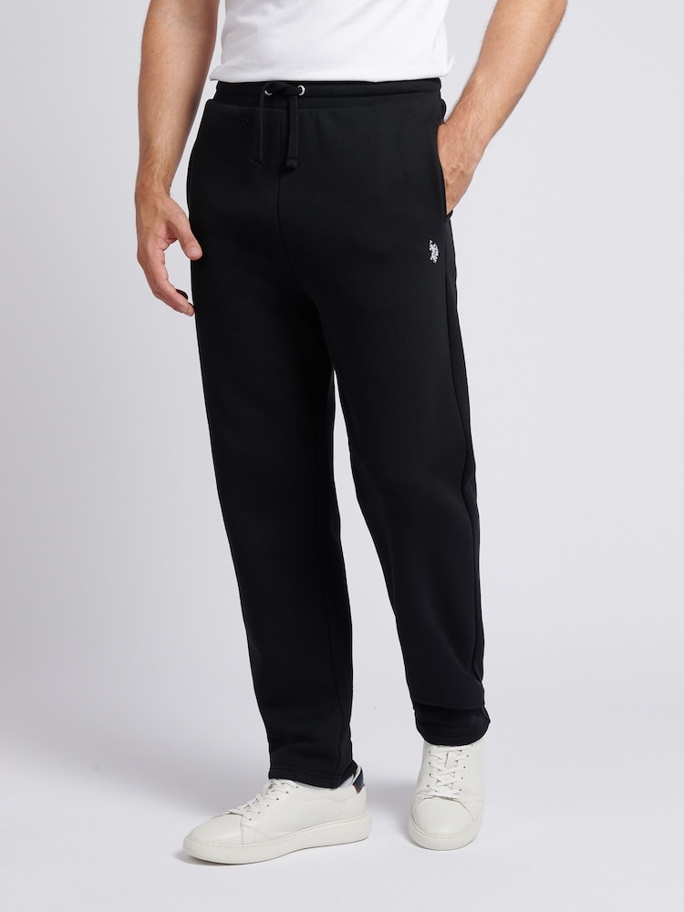 U.S. Polo Assn. Black Mens Double Horsemen Straight Leg Joggers - Image 1 of 9