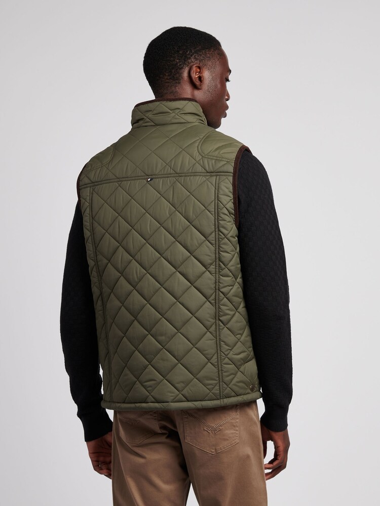 U.S. Polo Assn. Green Mens Quilted Country Gilet - Image 2 of 11 U.S. Polo Assn. Green Mens Quilted Country Gilet - Image 2 of 11