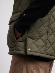 U.S. Polo Assn. Green Mens Quilted Country Gilet - Image 5 of 11