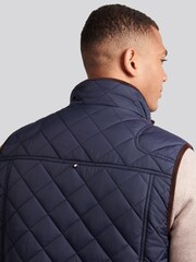 U.S. Polo Assn. Blue Mens Quilted Country Gilet - Image 6 of 11
