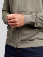 Verde - U.S. Polo Assn. Hoodiecom capuz e zíper Double Horsemen Loopback masculino - Imagem 5 de 9