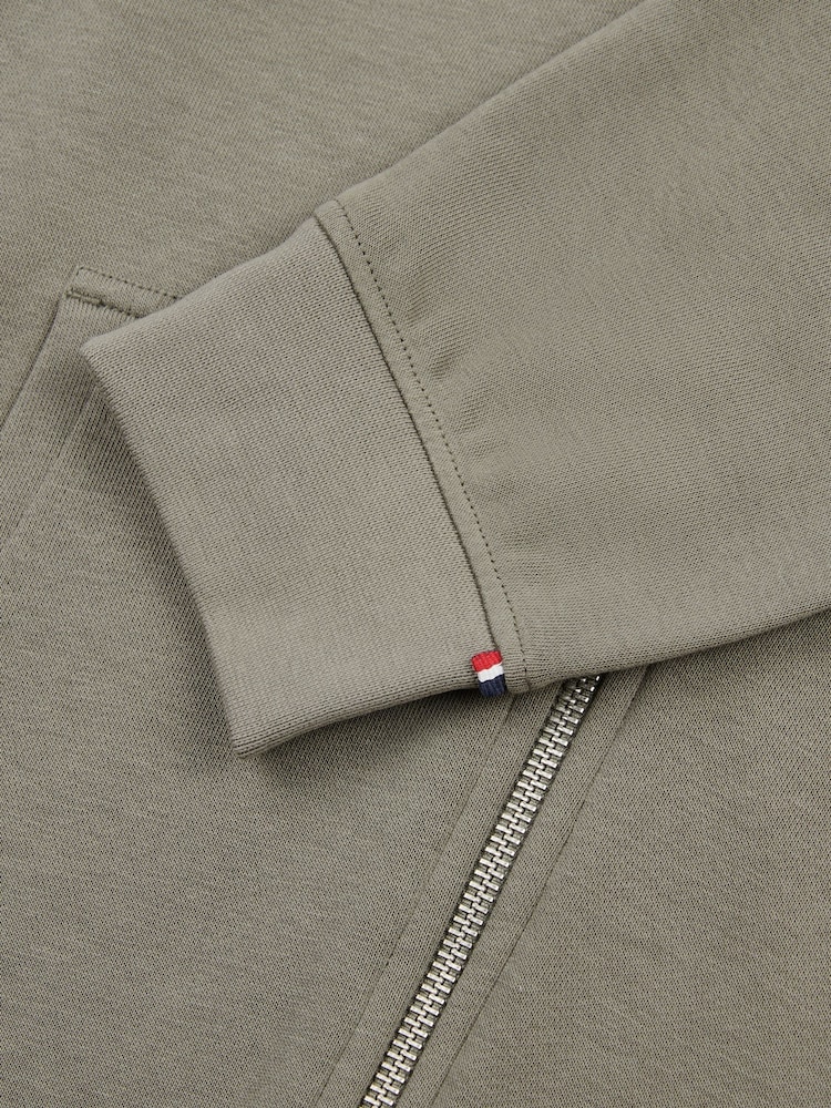 Verde - U.S. Polo Assn. Hoodiecom capuz e zíper Double Horsemen Loopback masculino - Imagem 9 de 9
