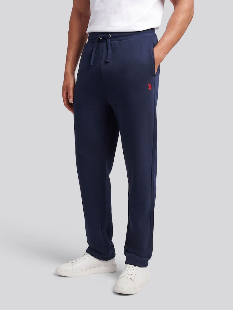 U.S. Polo Assn. Navy Blue Mens Double Horsemen Straight Leg Joggers - Image 1 of 9