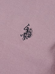 U.S. Polo Assn. Purple Mens Double Horsemen Polo Shirt - Image 5 of 8