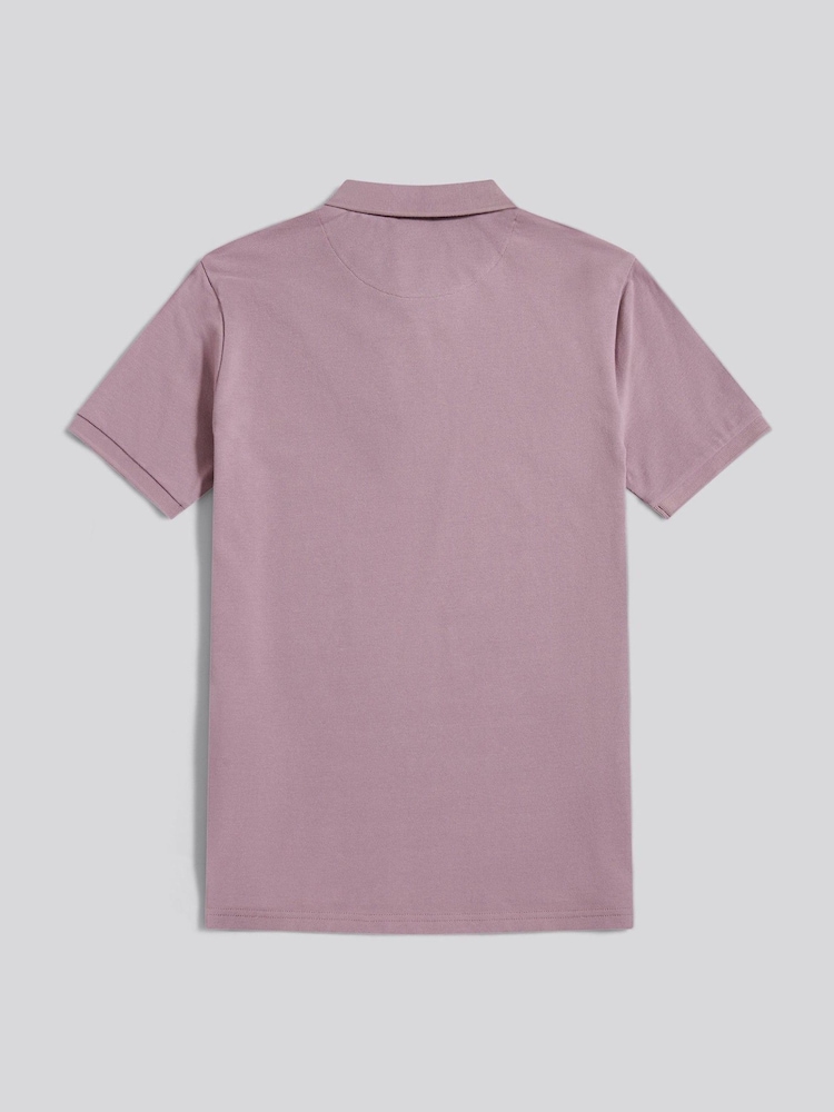 U.S. Polo Assn. Purple Mens Double Horsemen Polo Shirt - Image 8 of 8