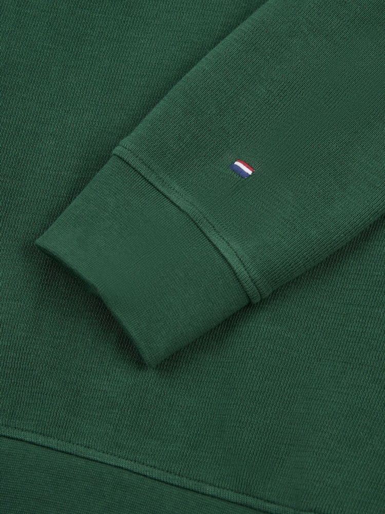 U.S. Polo Assn. Green Mens French Rib 1/4 Funnel Sweatshirt - Image 10 of 10