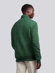 U.S. Polo Assn. Green Mens French Rib 1/4 Funnel Sweatshirt - Image 4 of 10