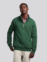 U.S. Polo Assn. Green Mens French Rib 1/4 Funnel Sweatshirt - Image 6 of 10
