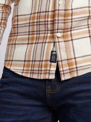 U.S. Polo Assn. Natural Mens Checked Shirt - Image 5 of 9