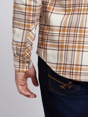 U.S. Polo Assn. Natural Mens Checked Shirt - Image 6 of 9