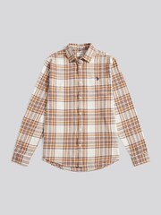 U.S. Polo Assn. Natural Mens Checked Shirt - Image 7 of 9