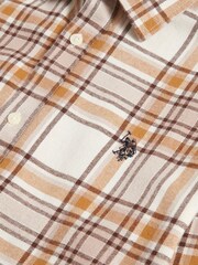 U.S. Polo Assn. Natural Mens Checked Shirt - Image 9 of 9