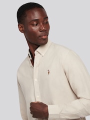 U.S. Polo Assn. Natural Mens Peached Oxford Shirt - Image 3 of 8