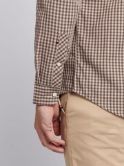 U.S. Polo Assn. Brown Mens Rib Texture Polo Shirt - Image 5 of 8