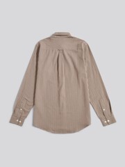 U.S. Polo Assn. Brown Mens Rib Texture Polo Shirt - Image 7 of 8