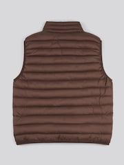 U.S. Polo Assn. Brown Mens Bound Quilted Gilet - Image 6 of 7