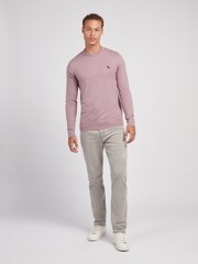 U.S. Polo Assn. Wine Purple Mens Cotton Crew Neck Jumper - Image 3 of 7