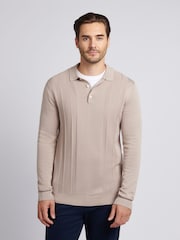 U.S. Polo Assn. Natural Mens Signature Smart Texture Polo Shirt - Image 1 of 7