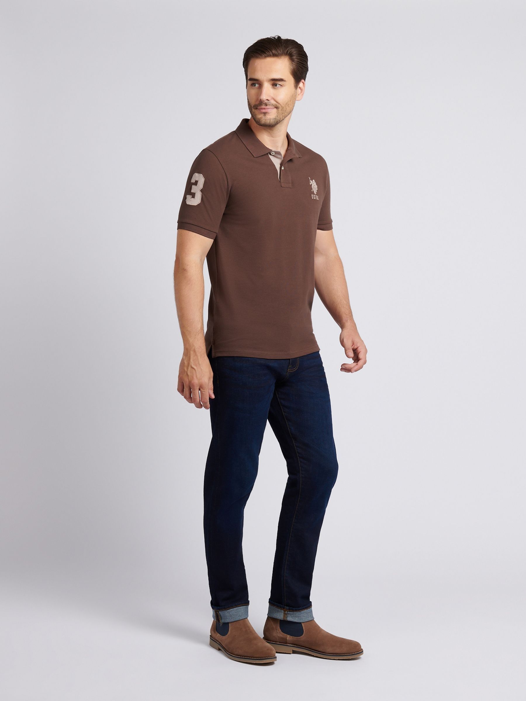 DESCENDANT/CETUS POLO JERSEY (brown)サイズ3 DESCENDANT/CETUS POLO JERSEY (BROWN)