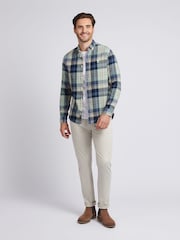 U.S. Polo Assn. Blue Mens Checked Buttondown Shirt - Image 3 of 8