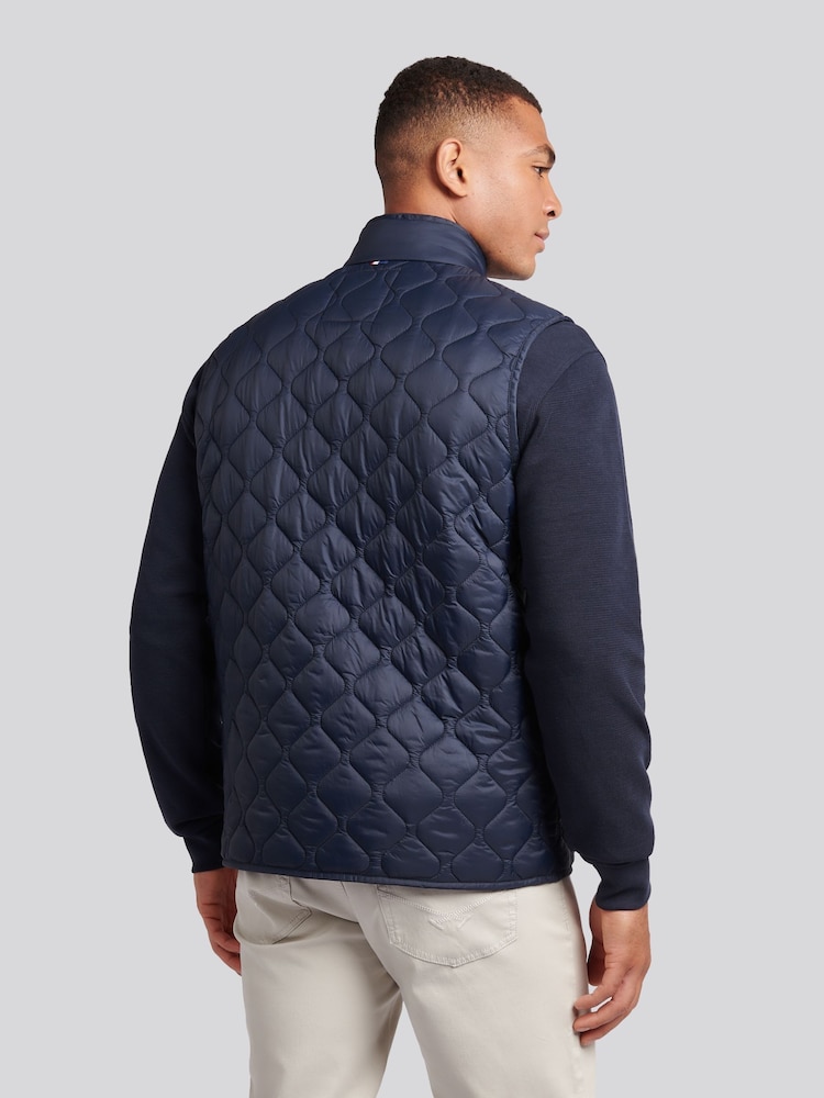 U.S. Polo Assn. Blue Mens Onion Quilt Lightweight Gilet - Image 2 of 9
