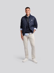 U.S. Polo Assn. Blue Mens Onion Quilt Lightweight Gilet - Image 3 of 9