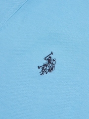 U.S. Polo Assn. Blue Mens Double Horsemen Polo Shirt - Image 7 of 8