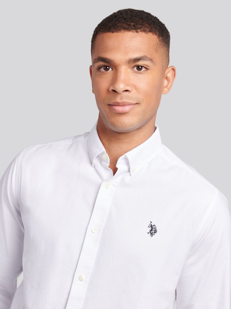 U.S. Polo Assn. White Mens Peached Oxford Shirt - Image 2 of 9