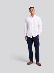 U.S. Polo Assn. White Mens Peached Oxford Shirt - Image 3 of 9