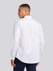 U.S. Polo Assn. White Mens Peached Oxford Shirt - Image 4 of 9