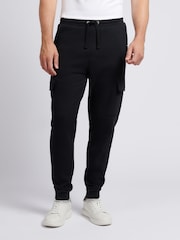 U.S. Polo Assn. Black Mens Double Horsemen Cargo Sweat Joggers - Image 1 of 9
