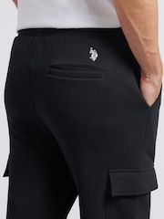U.S. Polo Assn. Black Mens Double Horsemen Cargo Sweat Joggers - Image 5 of 9
