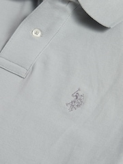 U.S. Polo Assn. Grey Mens Double Horsemen Polo Shirt - Image 7 of 7