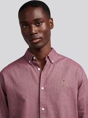 U.S. Polo Assn. Purple Mens Peached Oxford Shirt - Image 2 of 8