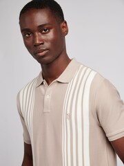 U.S. Polo Assn. Natural Mens Vertical Stripe Polo Shirt - Image 9 of 14