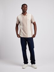 U.S. Polo Assn. Natural Mens Vertical Stripe Polo Shirt - Image 10 of 14