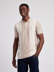 U.S. Polo Assn. Natural Mens Vertical Stripe Polo Shirt - Image 11 of 14