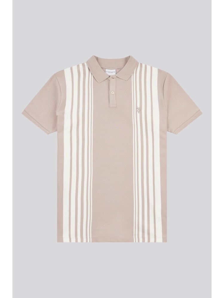 U.S. Polo Assn. Natural Mens Vertical Stripe Polo Shirt - Image 2 of 14