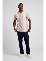 U.S. Polo Assn. Natural Mens Vertical Stripe Polo Shirt - Image 4 of 14