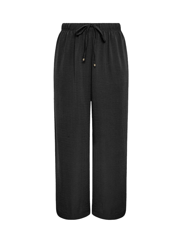Schwarz - Yours Curve Twillhose mit weitem Bein - Bild 6 von 6 Schwarz - Yours Curve Twillhose mit weitem Bein - Bild 6 von 6