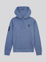 U.S. Polo Assn. Blue Mens Player 3 Loopback Hoodie - Image 5 of 9