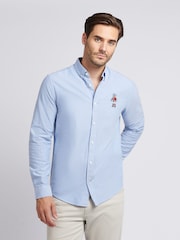 U.S. Polo Assn. Blue Mens Chuck Oxford Shirt - Image 1 of 8