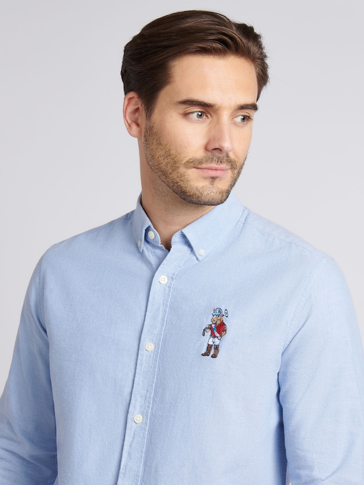 U.S. Polo Assn. Blue Mens Chuck Oxford Shirt - Image 2 of 8