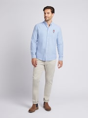 U.S. Polo Assn. Blue Mens Chuck Oxford Shirt - Image 3 of 8
