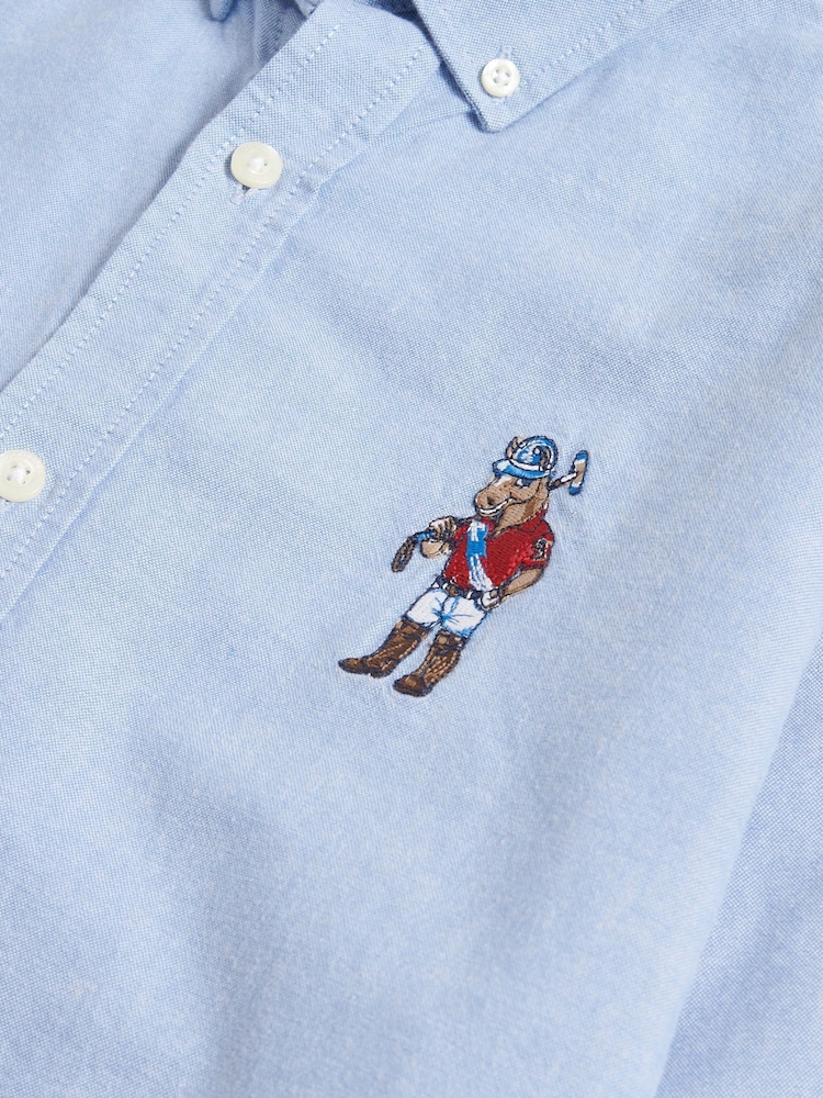 U.S. Polo Assn. Blue Mens Chuck Oxford Shirt - Image 8 of 8