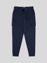 U.S. Polo Assn. Blue Mens Double Horsemen Cargo Sweat Joggers - Image 6 of 9