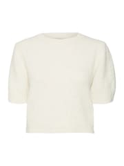 VERO MODA Cream Short Puff Sleeve Jumper - Image 5 of 5