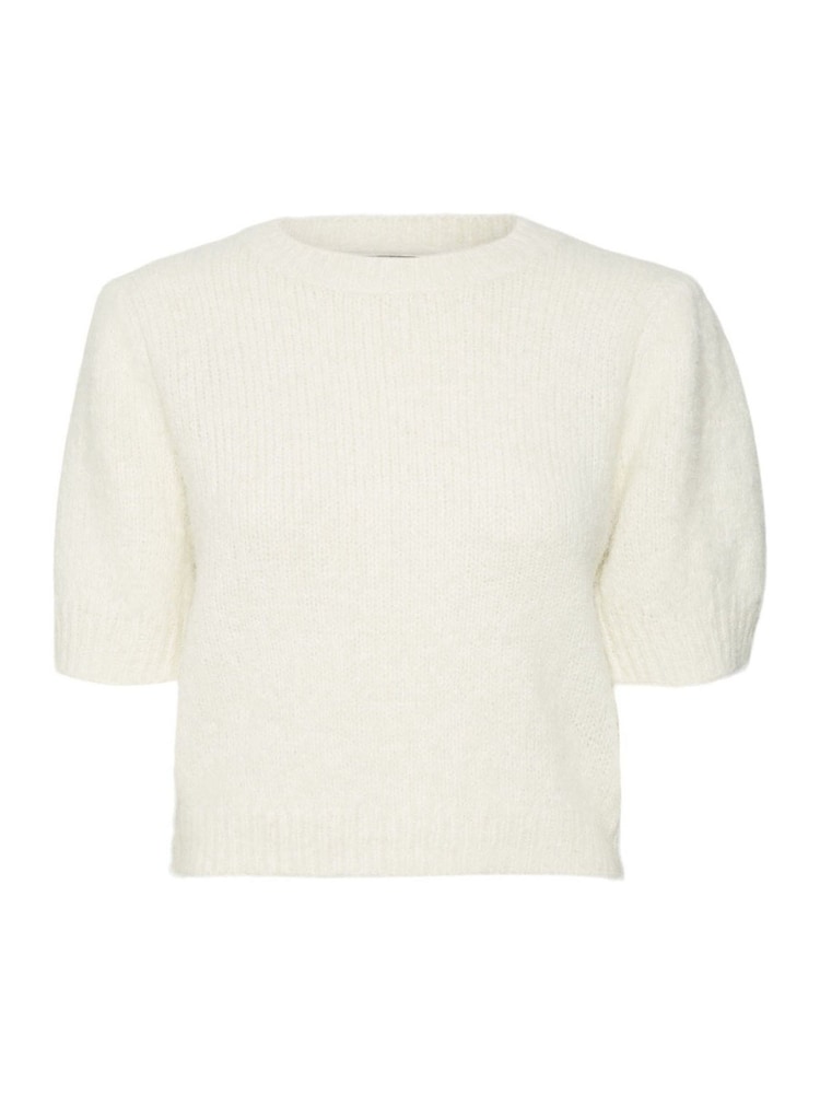 VERO MODA Cream Short Puff Sleeve Jumper - Image 5 of 5 VERO MODA Cream Short Puff Sleeve Jumper - Image 5 of 5