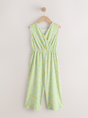 Green Ditsy Crinkle Jersey Jumpsuit (3-16yrs) - Image 5 of 8
